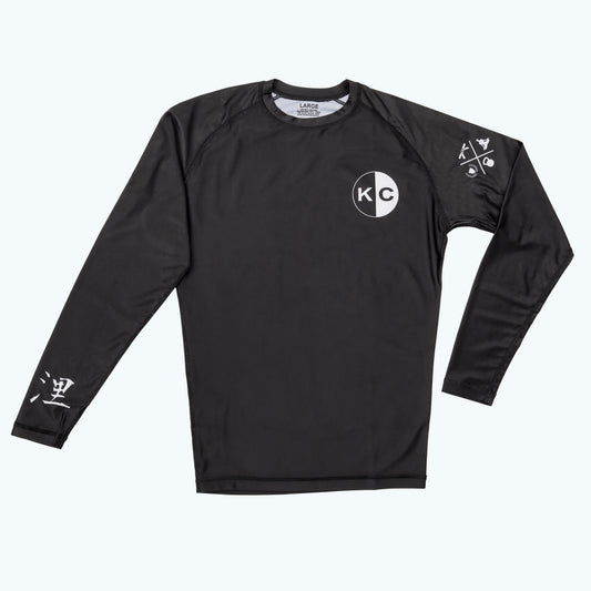 K&C Black Rashguard - Full Sleeves