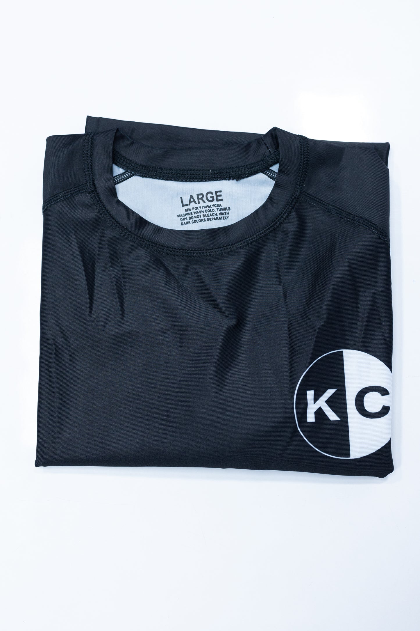 K&C Black Rashguard - Half Sleeves